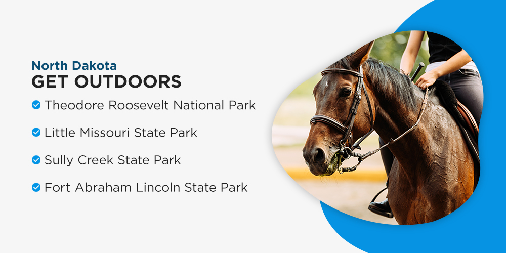 Get Outdoors. Spend time in the outdoors with North Dakota's beautiful parks.