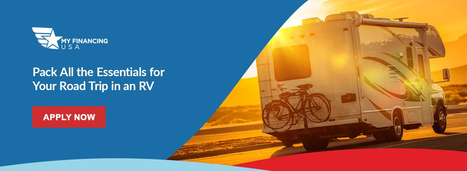 Pack All the Essentials for Your Road Trip in an RV. Apply now!