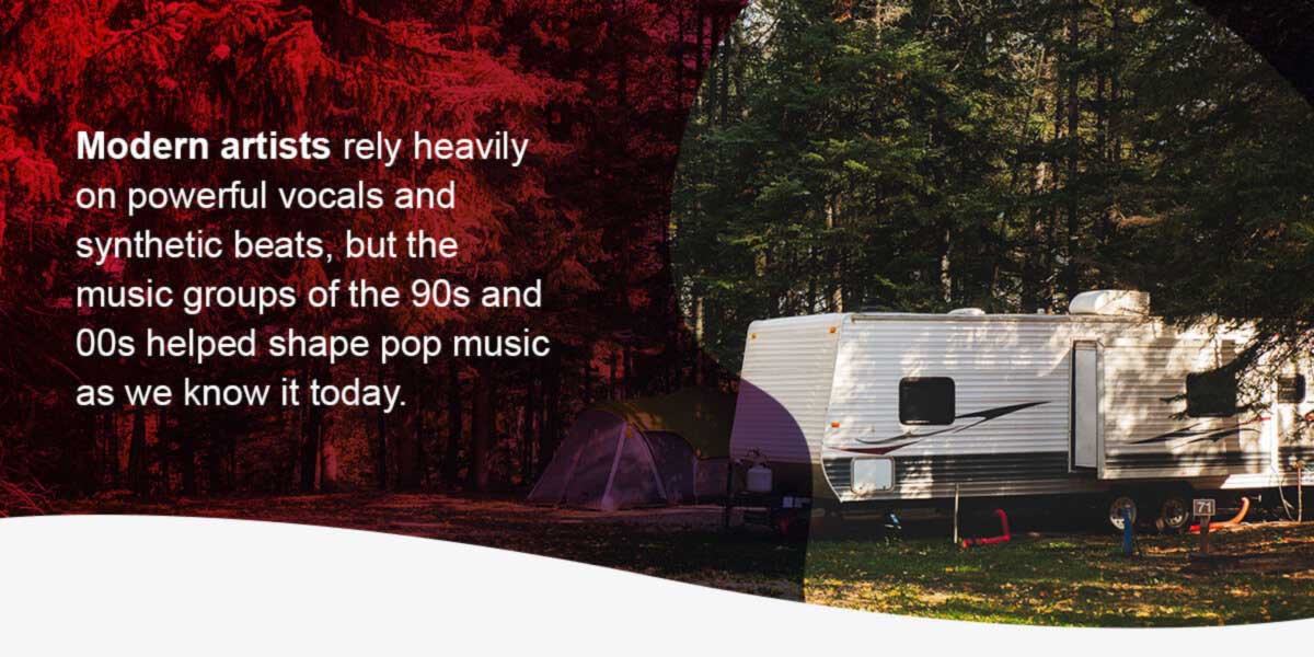 34 Pop Road Trip Songs. Modern artists rely heavily on powerful vocals and synthetic beats, but the music groups of the 90s and 00s helped shape pop music as we know it today.