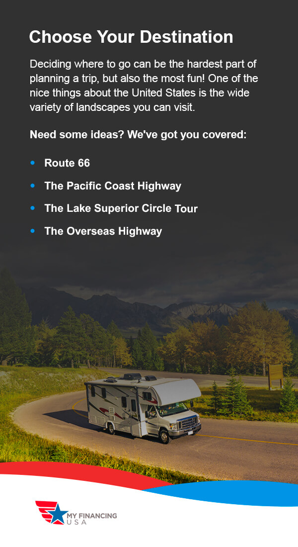 Choose Your Destination - Deciding where to go can be the hardest part of planning a trip, but also the most fun! One of the nice things about the United States is the wide variety of landscapes you can visit.