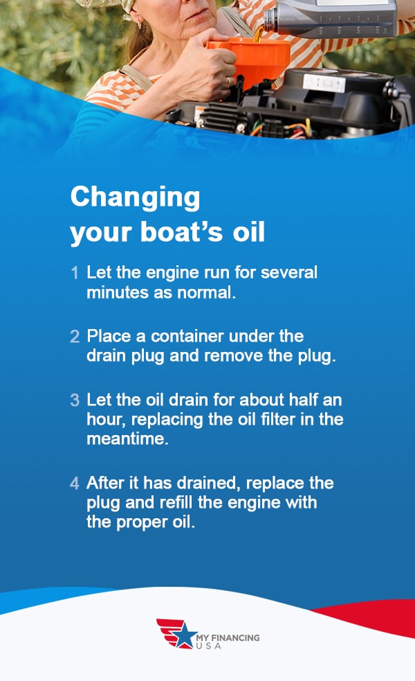 Steps to Changing your boat's Oil